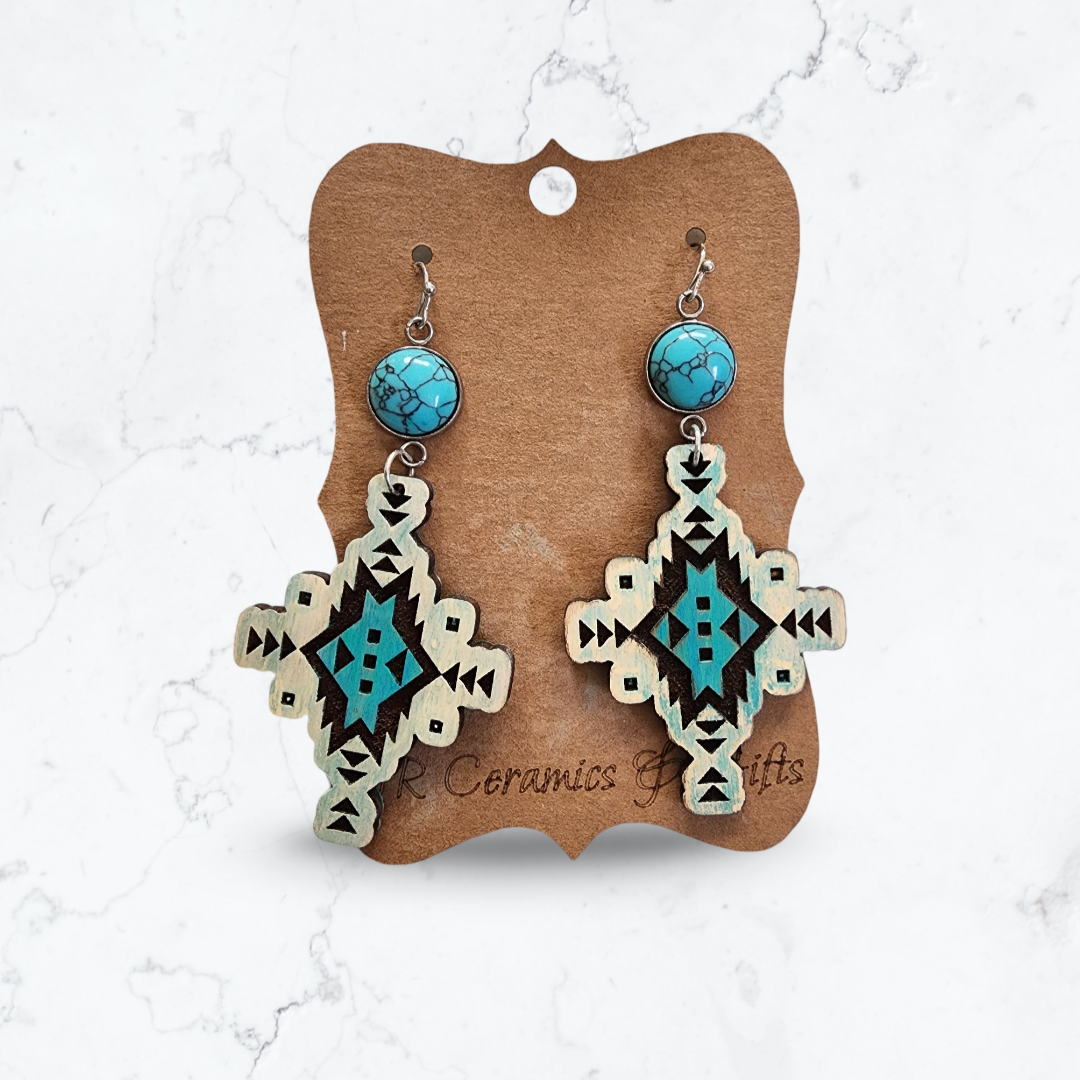 SW Style Earrings w/ Turquoise