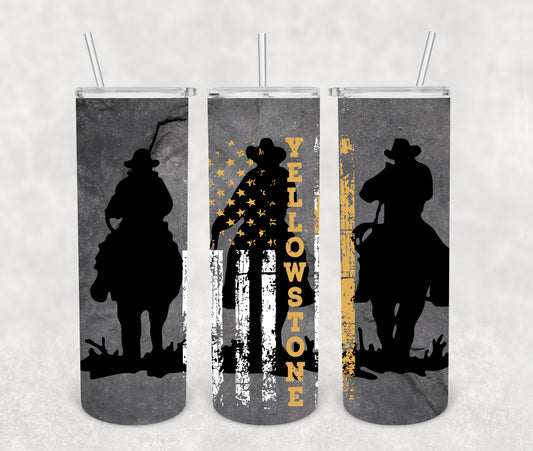 Yellowstone Flag Tumbler