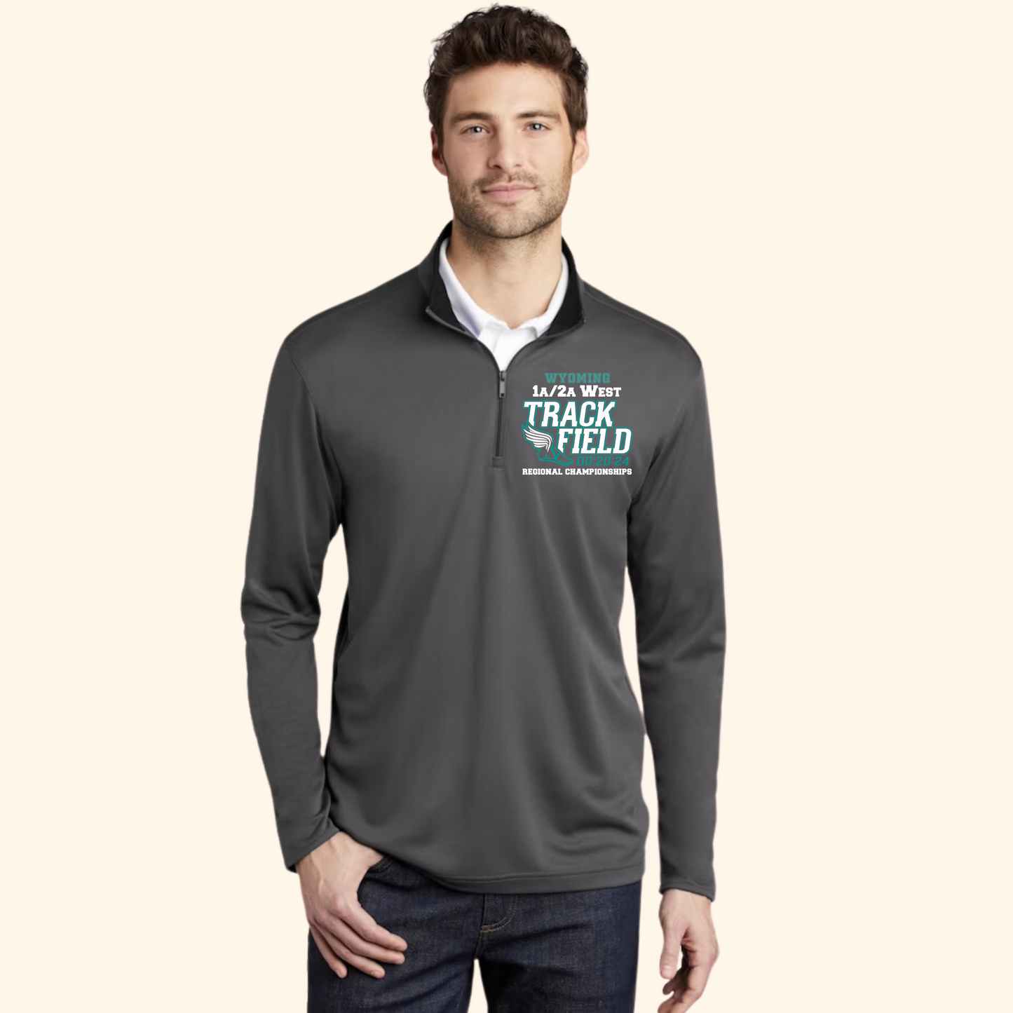 Wyoming 1A/2A West Regional Track 1/4 Zip Performance Jacket