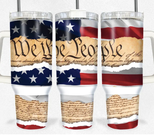 40 oz We the People Patriotic Tumbler