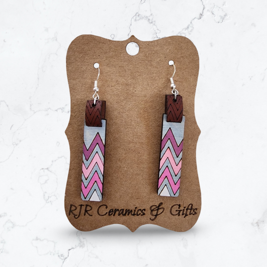 Shades of Pink - Peaks and Valleys Earrings