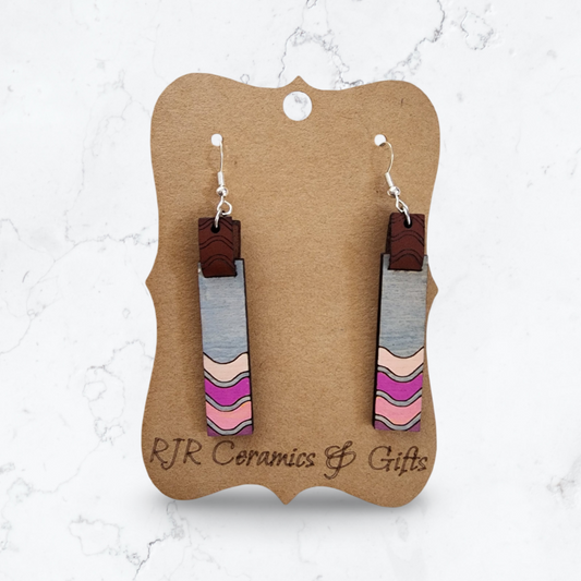 Shades of Pink Eddies Earrings