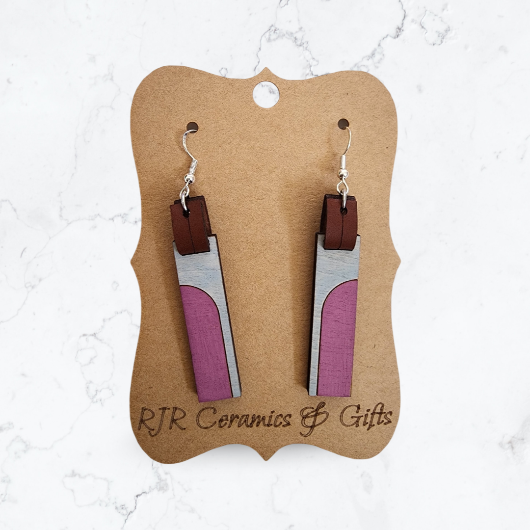 Shades of Pink - Single Arch Earrings