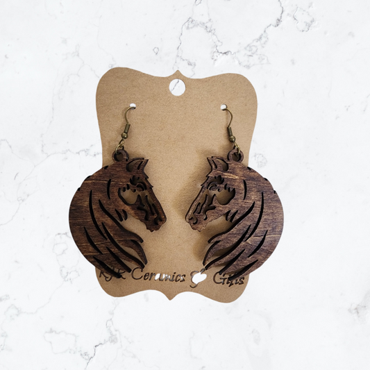 Horse Head Earrings - Provincial