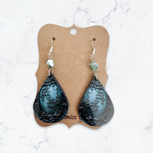 Turquoise Stone Sublimation Earrings