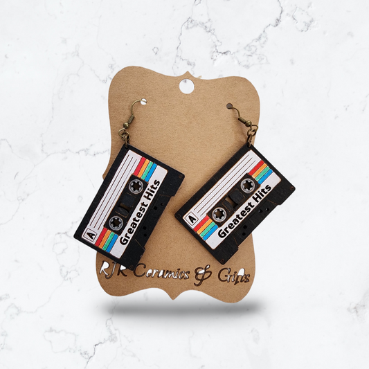 Cassette Tape Dangle Earrings