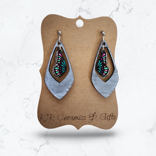 Butterfly in the Window Earrings