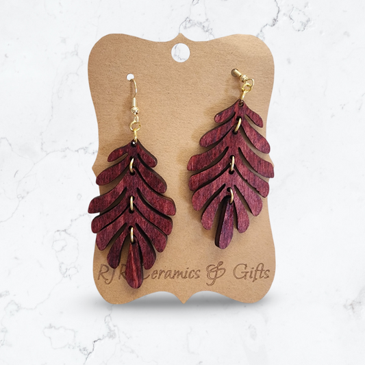 Dangling Leaf Earrings