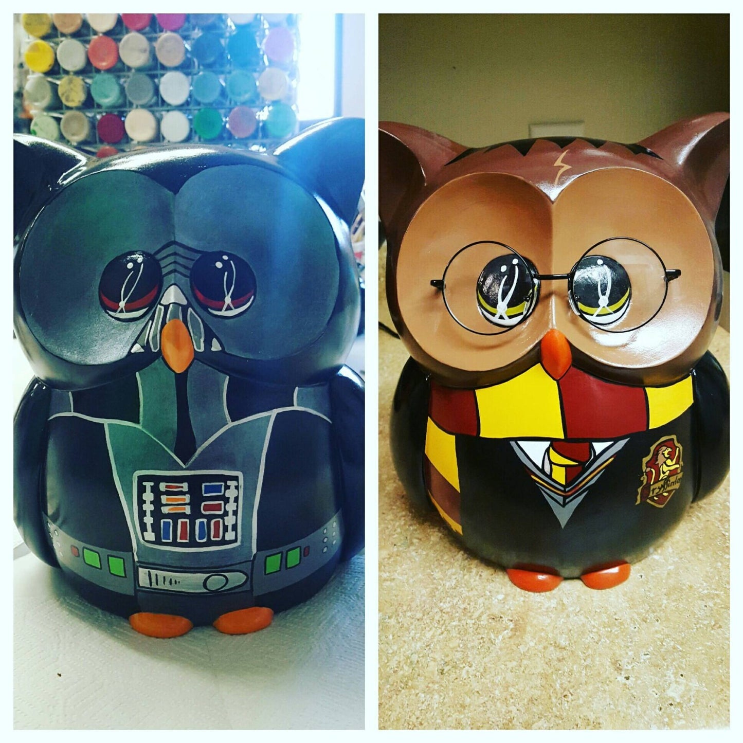 Custom Owl Piggy Bank or Night Light