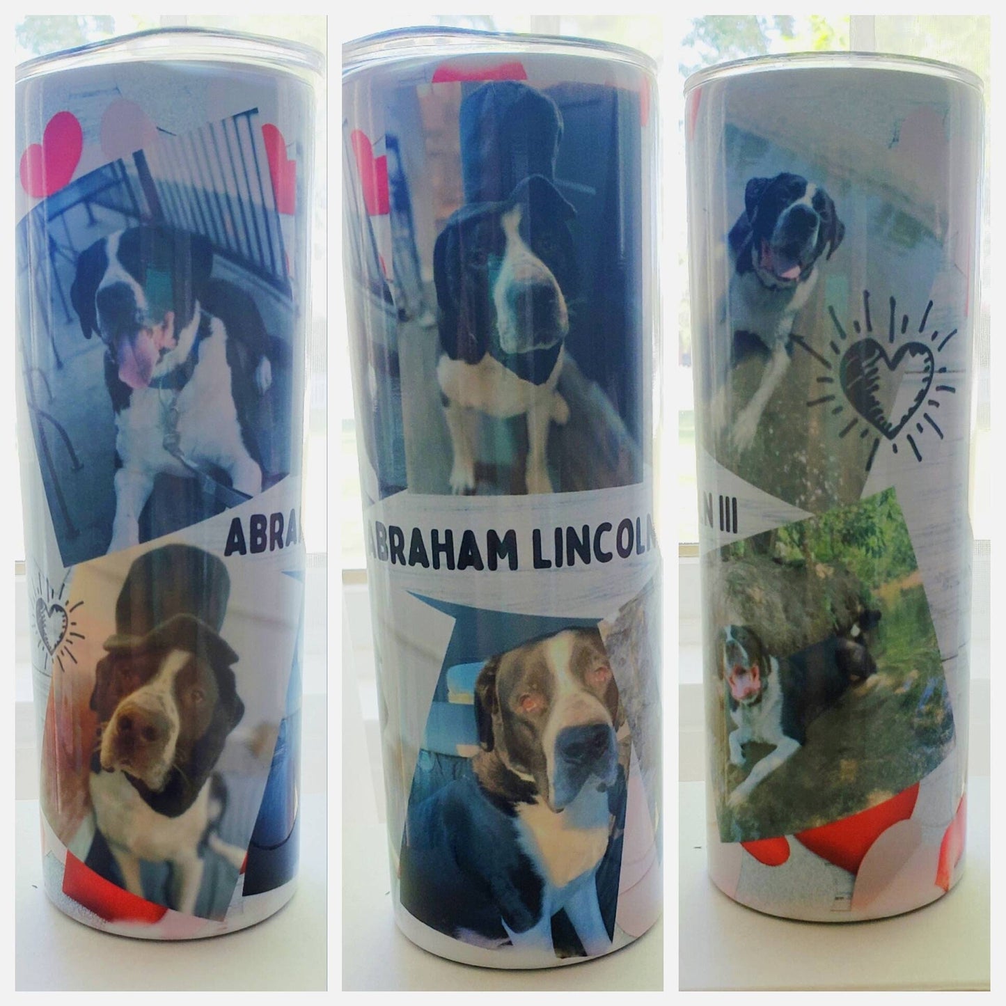 Custom Pet Photo Tumbler - Your Pet Photos on a Custom Tumbler!